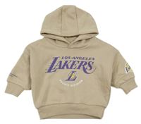 Světlehnědá basketbalová mikina s kapucí - LA Lakers