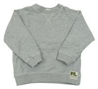 Šedá melírovaná mikina H&M