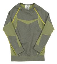 Šedo-zelené thermo triko Lupilu