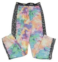 Barevné vzorované sportovní legíny s černým pruhem River Island