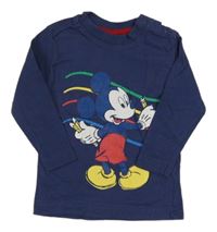 Tmavomodré triko s Mickeym Disney