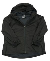 Černá šusťáková jarní funkční bunda s kapucí kipsta