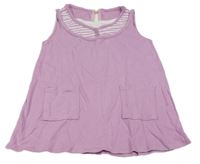 Lila tunika s kapsami 