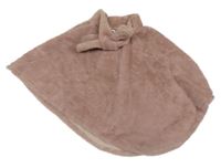 Starorůžové plyšové pončo 