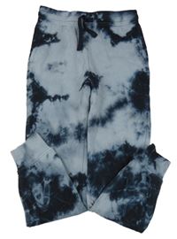 Modro-tmavomodré batikované tepláky H&M