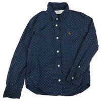 Tmavomodrá puntíkatá košile H&M