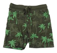 Khaki kraťasy s palmami H&M