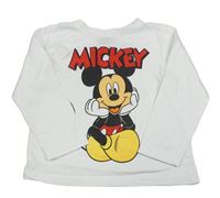 Bílé triko s Mickeym Disney