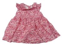 Bílo-růžové květované šaty Matalan