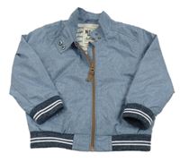 Světlemodrý šusťákový jarní bomber Next