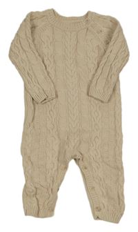 Béžový vzorovaný svetrový overal Matalan