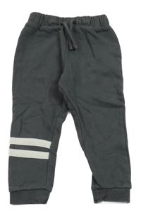 Antracitové tepláky s pruhy C&A