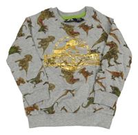 Šedá mikina s diny - Jurský svět 