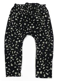 Černo-béžové vzorované leginy Next