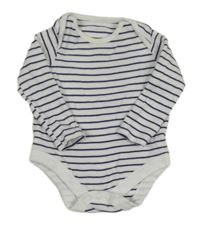 Bílo-tmavomodré pruhované body F&F