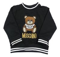 Černá mikina s medvídkem - Moschino