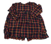 Tmavomodro-jahodové kostkované šaty Mamas&Papas