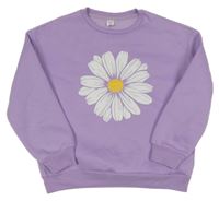 Lila mikina s květem Shein