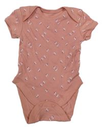 Růžové květované body Primark