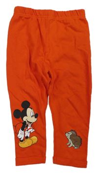 Červené lehké tepláky s Mickeym Sinsay