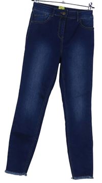 Dámské tmavomodré skinny rifle New Look