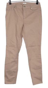 Dámské růžové skinny elastické rifle zn. Lascana 