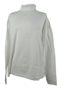 Nové - Pánské bílé triko s rolákem 