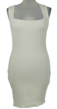 Dámské bílé žebrované šaty Oh Polly 