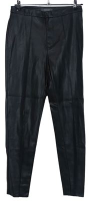 Dámské černé koženkové skinny kalhoty Primark 
