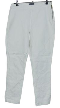 Dámské bílé plátěné kalhoty Wallis 