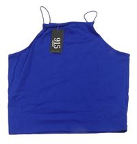 Safírový crop top New Look