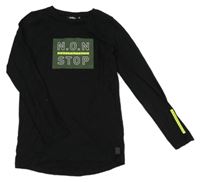 Černé triko s potiskem Europe kids