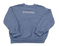 Tmavomodrá oversize mikina s nápisem M&S