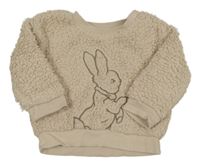 Béžová huňatá mikina s králíčkem M&S