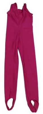 Fuchsiový cvičební overal 