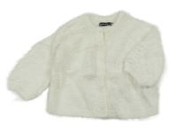 Bílý chlupatý propínací svetr Reserved