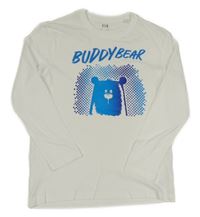 Bílé triko s medvědem C&A