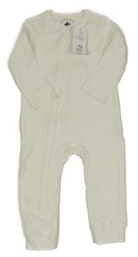 Nové - smetanový žebrovaný overal F&F