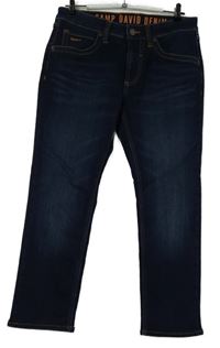 Pánské tmavomodré teplákové rifle Camp David vel. 31/30