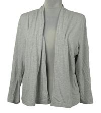 Dámský šedý svetrový crop cardigan 