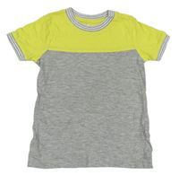 Žluto-šedé tričko zn. M&S