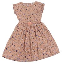 Starorůžové květované šaty H&M
