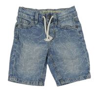 Modré vzorované riflové kraťasy Denim Co.