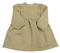 Béžové třpytivé teplákové šaty zn. Dunnes stores