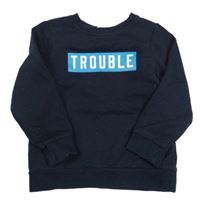 Tmavomodrá mikina s nápisem Pep&Co