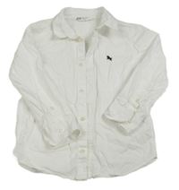 Bílá košile s výšivkou H&M