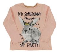 Světlerůžové triko se zajícem George