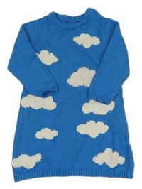 Modré pletené šaty M&S