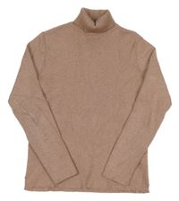 Pudrový třpytivý svetrový rolák Zara