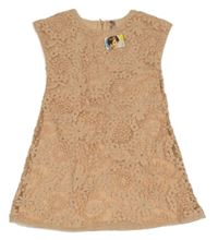 Nové - Lososové květované vyšívané šaty Orchestra